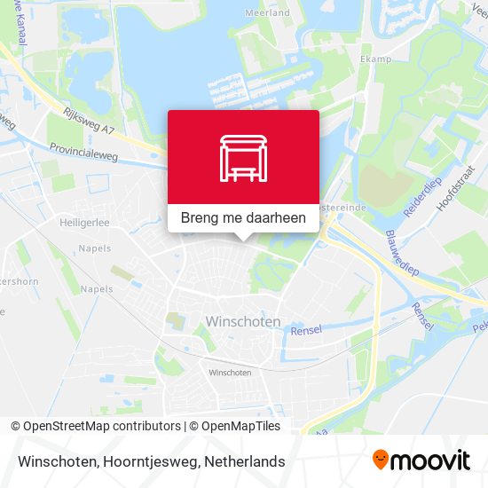 Winschoten, Hoorntjesweg kaart