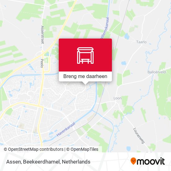 Assen, Beekeerdhamel kaart