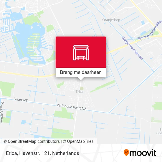 Erica, Havenstr. 121 kaart