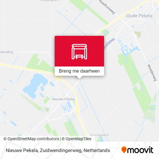 Nieuwe Pekela, Zuidwendingerweg kaart