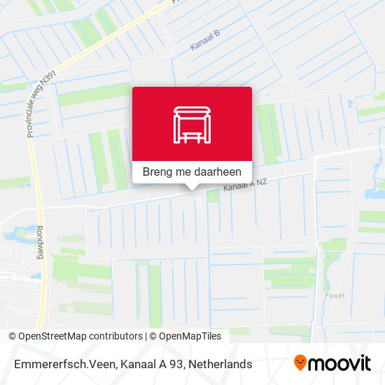 Emmererfsch.Veen, Kanaal A 93 kaart