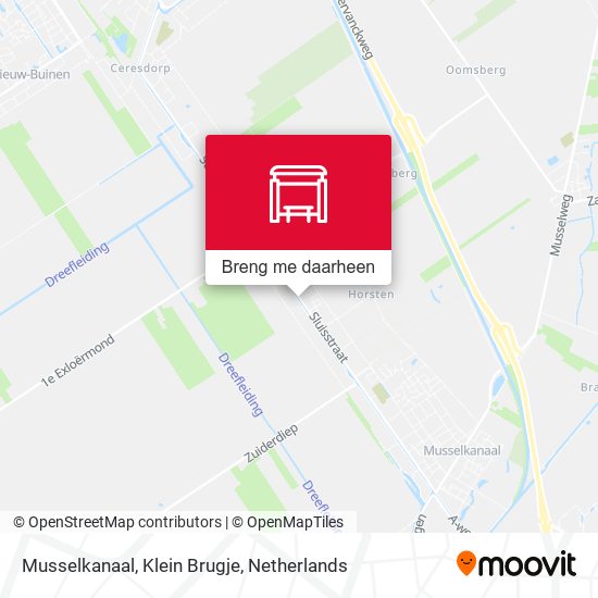 Musselkanaal, Klein Brugje kaart