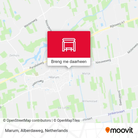 Marum, Alberdaweg kaart