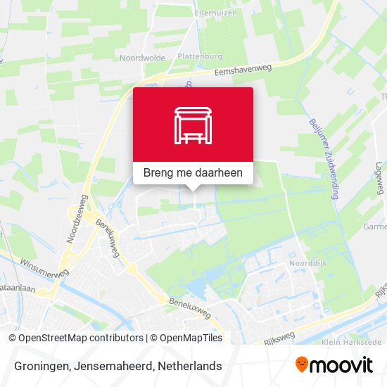 Groningen, Jensemaheerd kaart