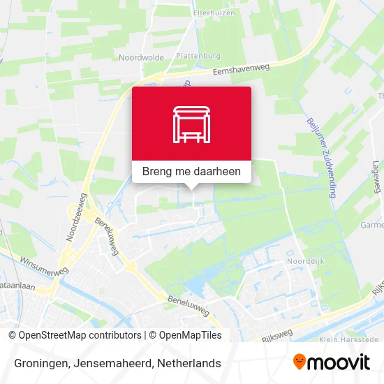 Groningen, Jensemaheerd kaart