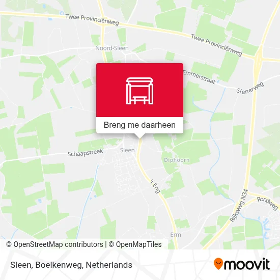 Sleen, Boelkenweg kaart