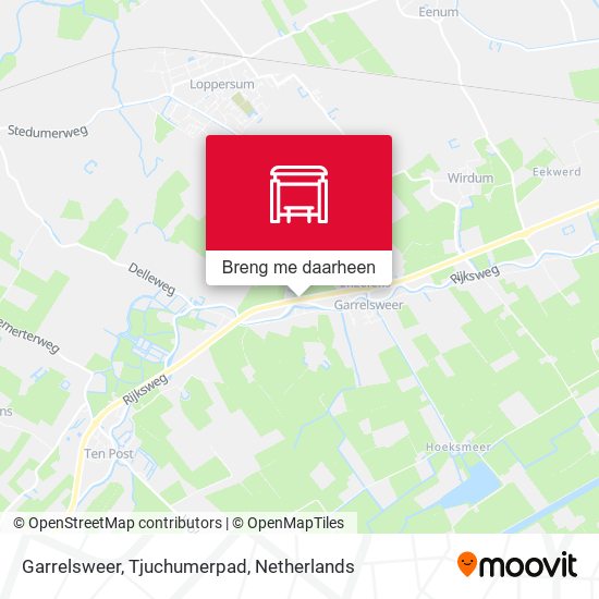 Garrelsweer, Tjuchumerpad kaart