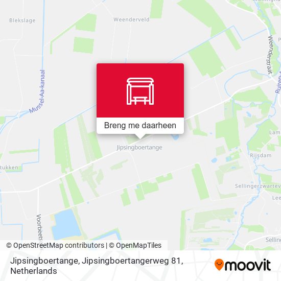 Jipsingboertange, Jipsingboertangerweg 81 kaart