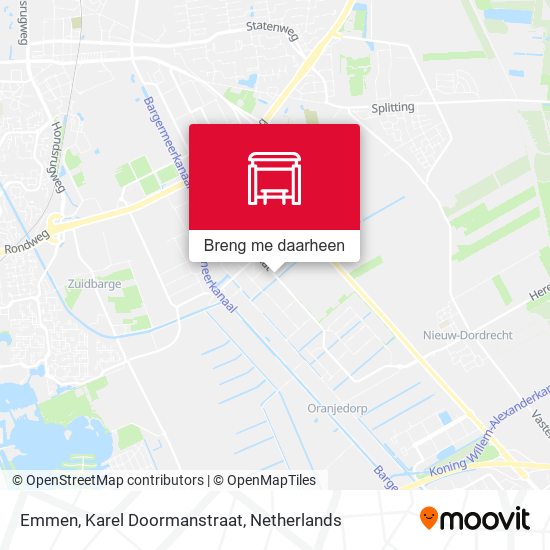 Emmen, Karel Doormanstraat kaart