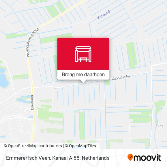 Emmererfsch.Veen, Kanaal A 55 kaart