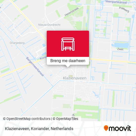 Klazienaveen, Koriander kaart