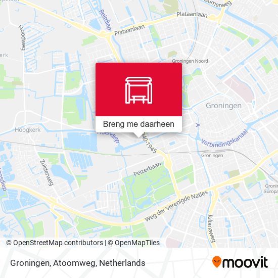 Groningen, Atoomweg kaart