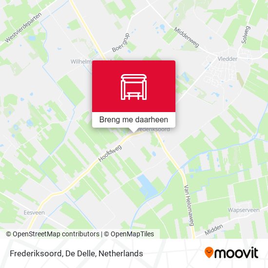 Frederiksoord, De Delle kaart
