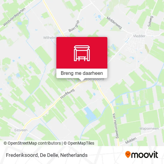 Frederiksoord, De Delle kaart