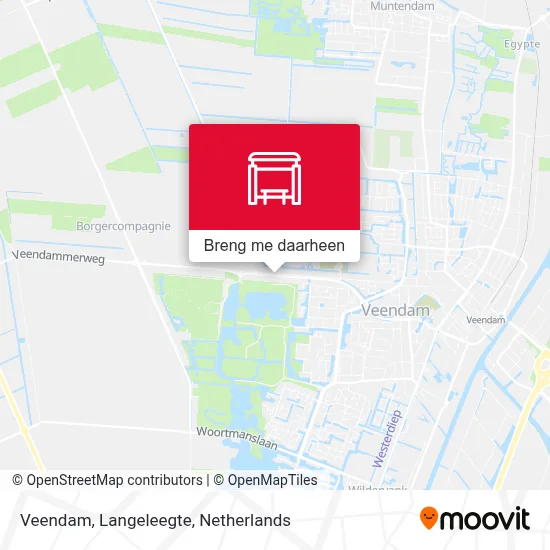 Veendam, Langeleegte kaart