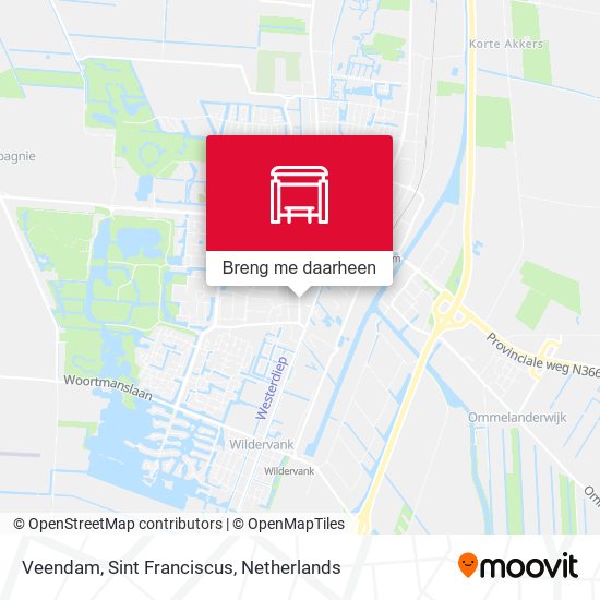 Veendam, Sint Franciscus kaart