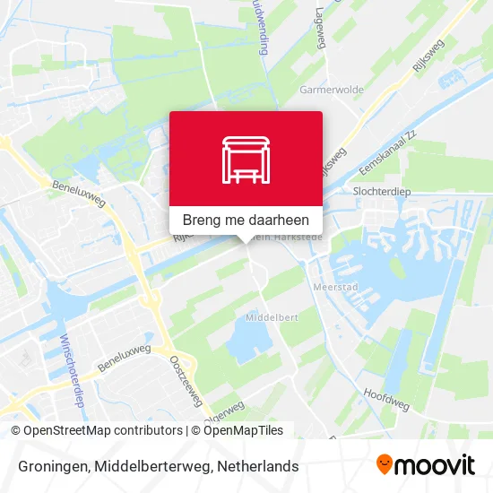 Groningen, Middelberterweg kaart