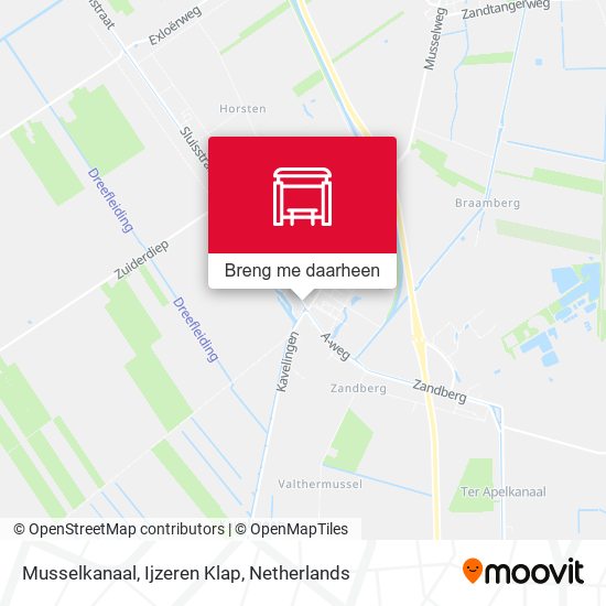 Musselkanaal, Ijzeren Klap kaart
