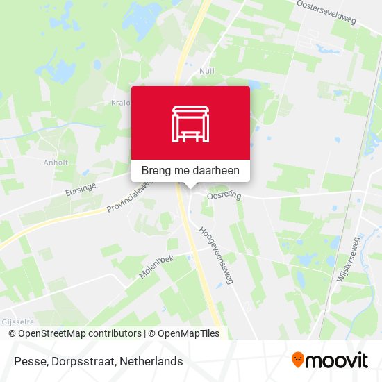 Pesse, Dorpsstraat kaart