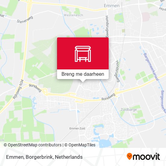 Emmen, Borgerbrink kaart