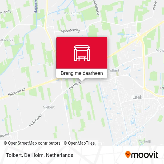 Tolbert, De Holm kaart