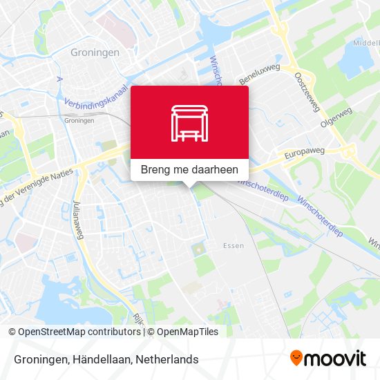 Groningen, Händellaan kaart