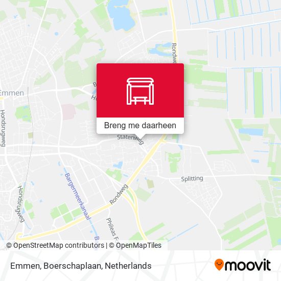 Emmen, Boerschaplaan kaart