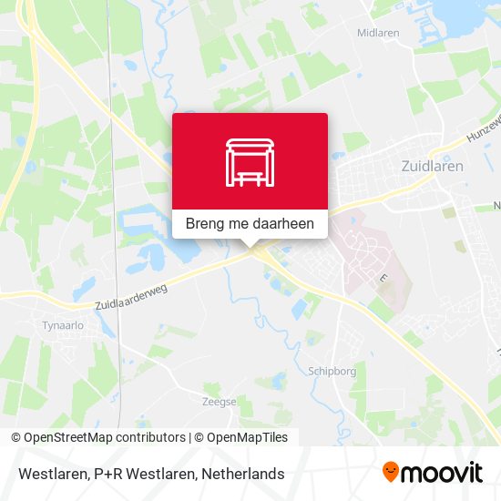 Westlaren, P+R Westlaren kaart