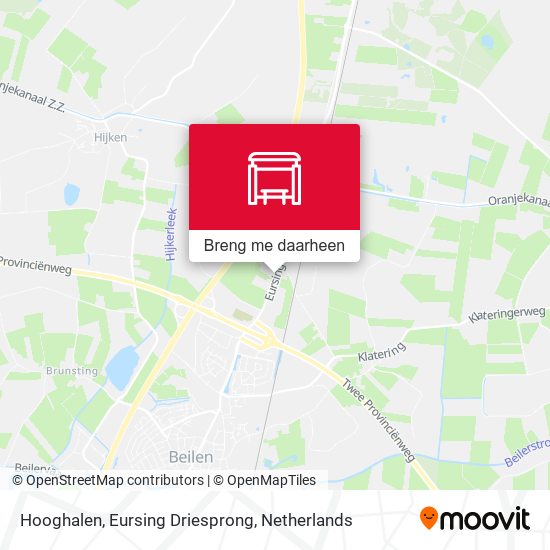 Hooghalen, Eursing Driesprong kaart