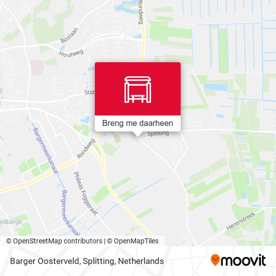 Barger Oosterveld, Splitting kaart