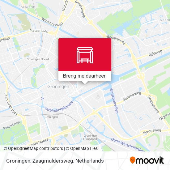 Groningen, Zaagmuldersweg kaart