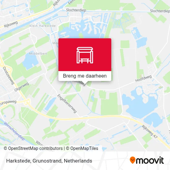 Harkstede, Grunostrand kaart