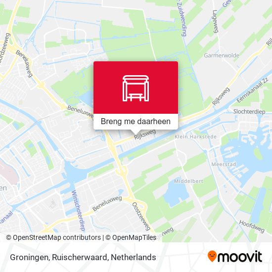Groningen, Ruischerwaard kaart