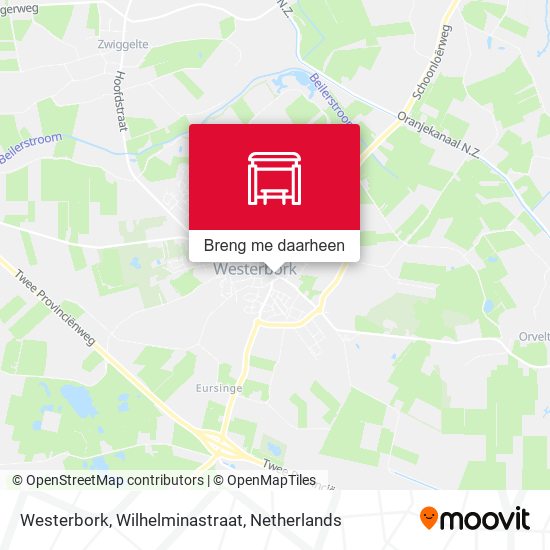 Westerbork, Wilhelminastraat kaart