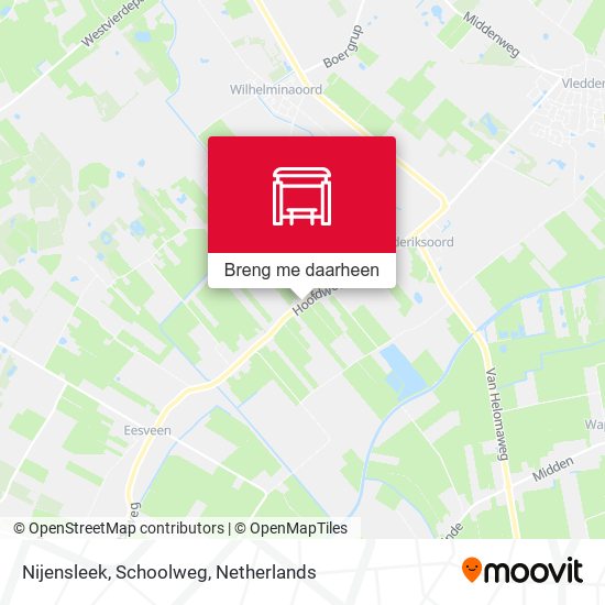 Nijensleek, Schoolweg kaart