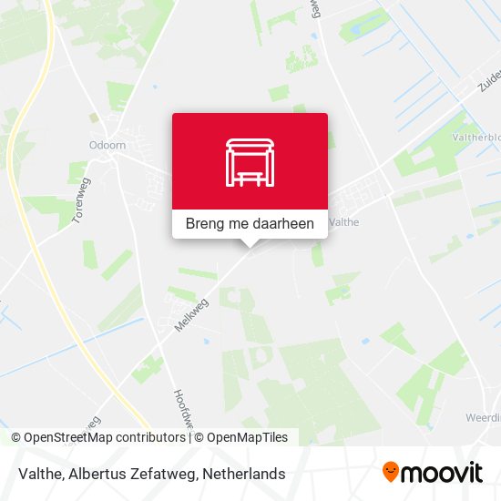 Valthe, Albertus Zefatweg kaart
