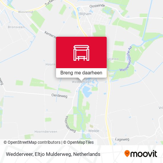 Wedderveer, Eltjo Mulderweg kaart