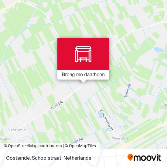 Oosteinde, Schoolstraat kaart