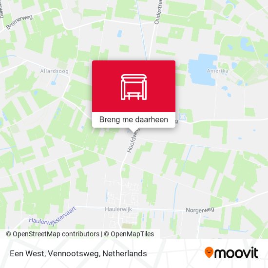 Een West,  Vennootsweg kaart