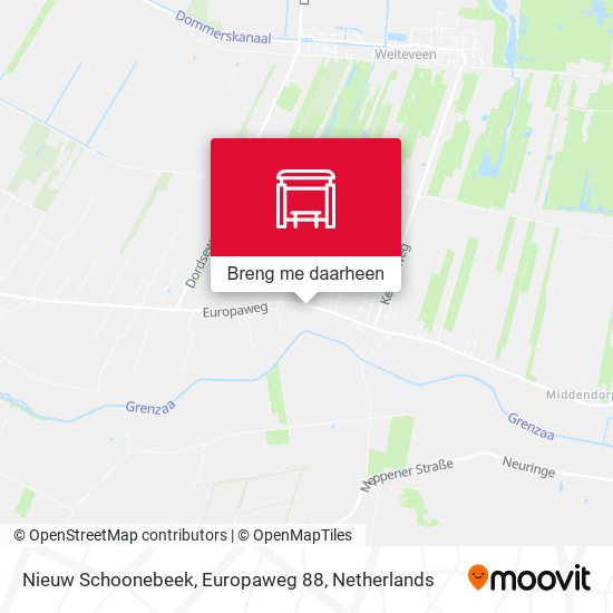 Nieuw Schoonebeek, Europaweg 88 kaart