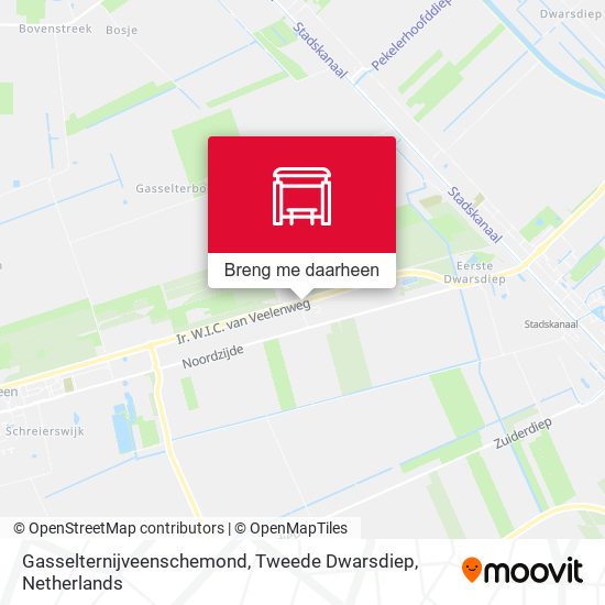 Gasselternijveenschemond, Tweede Dwarsdiep kaart