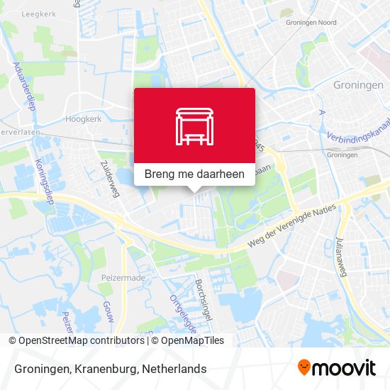 Groningen, Kranenburg kaart
