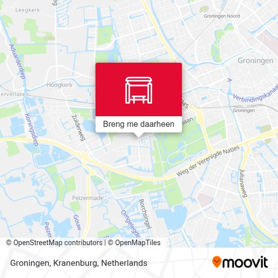 Groningen, Kranenburg kaart