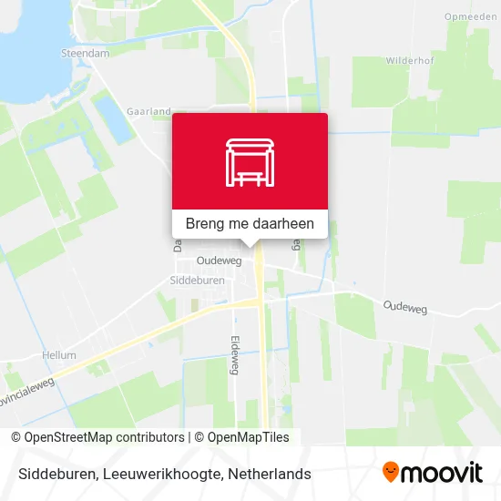 Siddeburen, Leeuwerikhoogte kaart