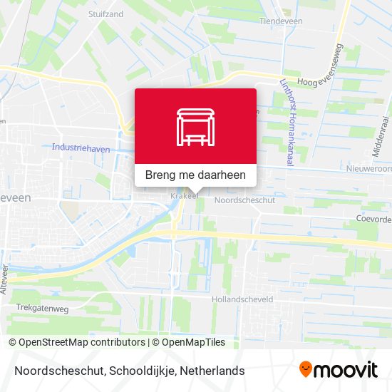 Noordscheschut, Schooldijkje kaart
