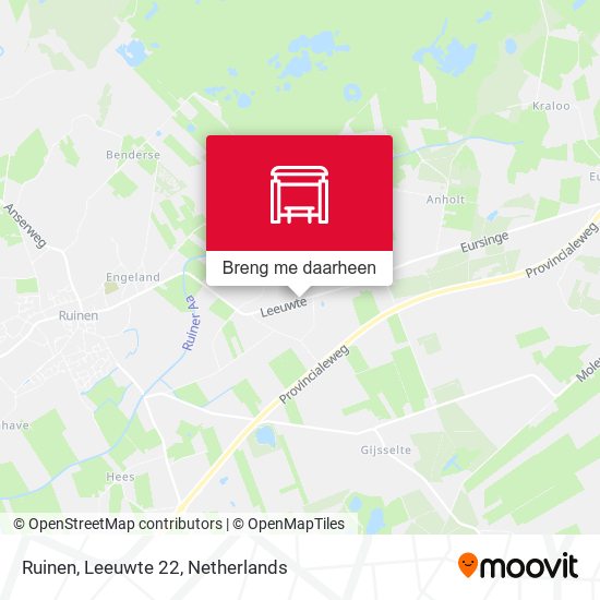 Ruinen, Leeuwte 22 kaart