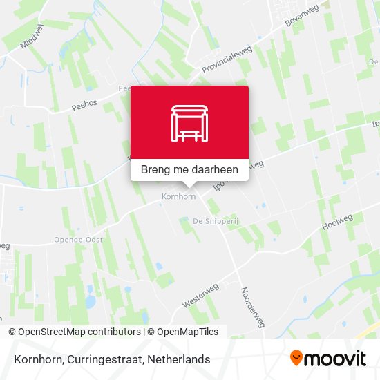 Kornhorn, Curringestraat kaart