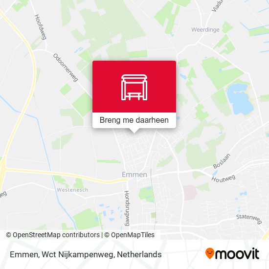 Emmen, Wct Nijkampenweg kaart