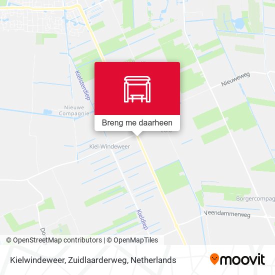 Kielwindeweer, Zuidlaarderweg kaart