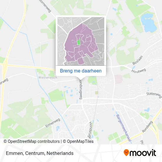 Emmen, Centrum kaart